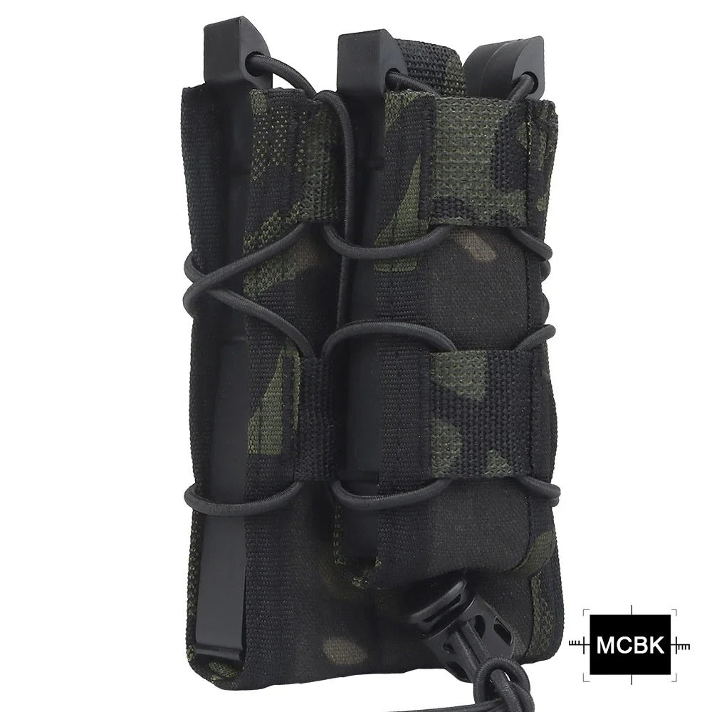SINAIRSOFT Tactical Molle Double Magazine Pouch 9mm/5.56mm Belt