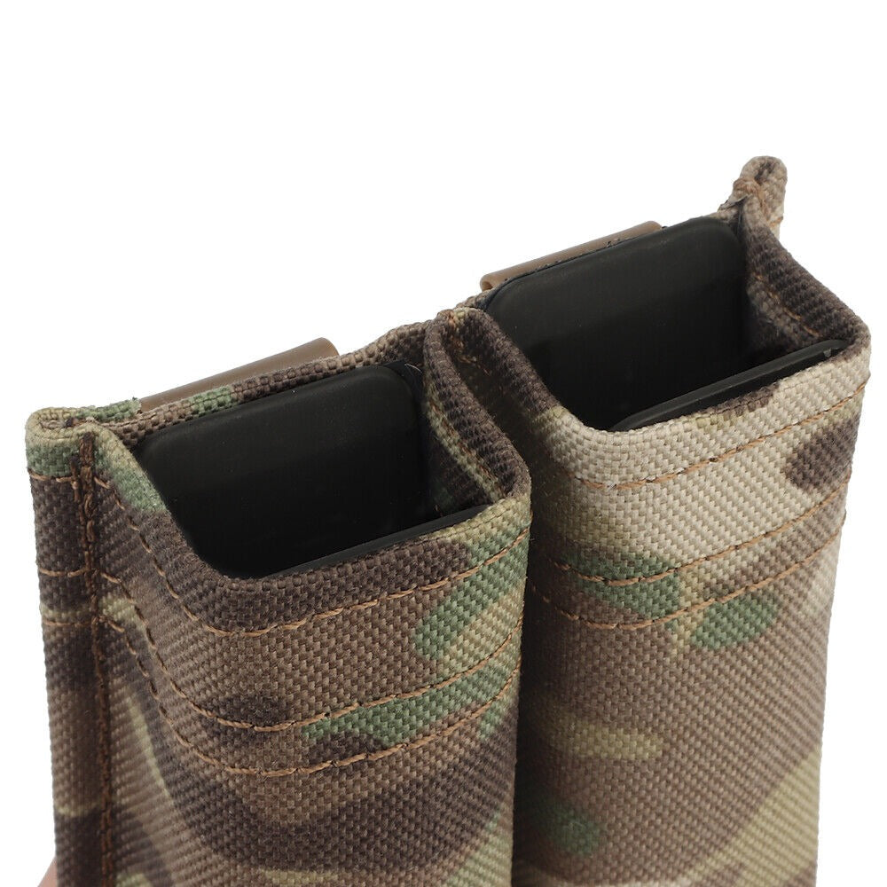 SINAIRSOFT Tactical FAST 9mm Double Mag Pouch Magazine Carrier Holder