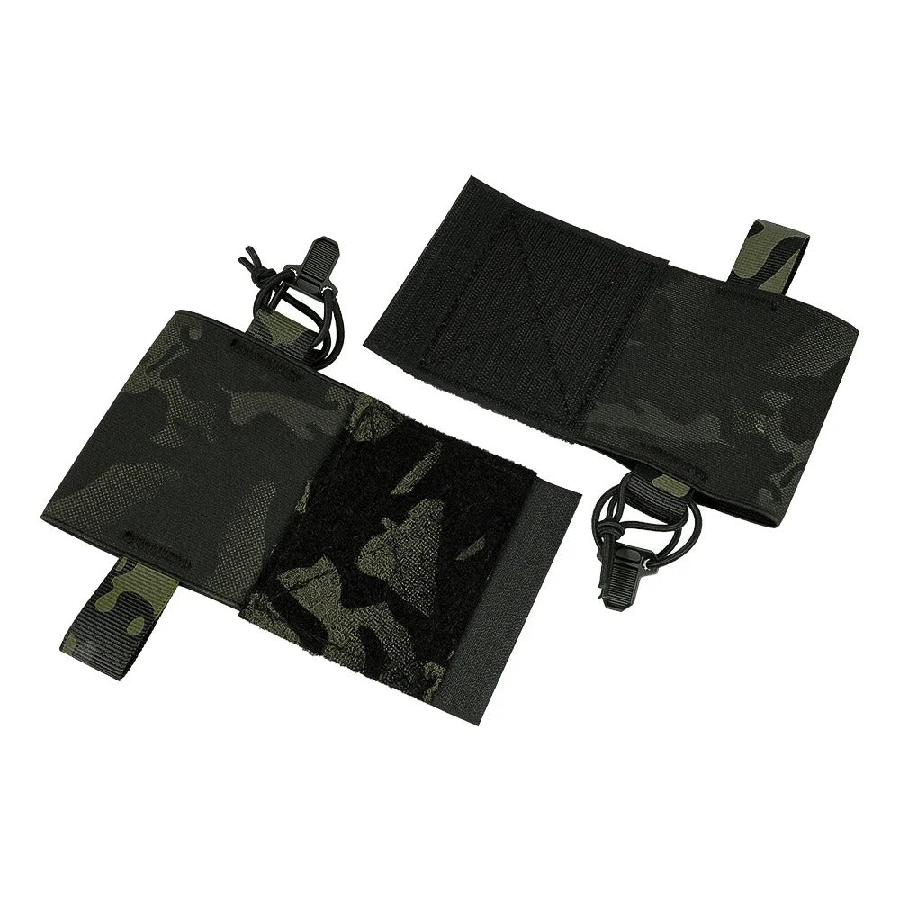 SINAIRSOFT Tactical Side Radio Pouch 2PCS Walkie Talkies Elastic Mag Pouch for Vest