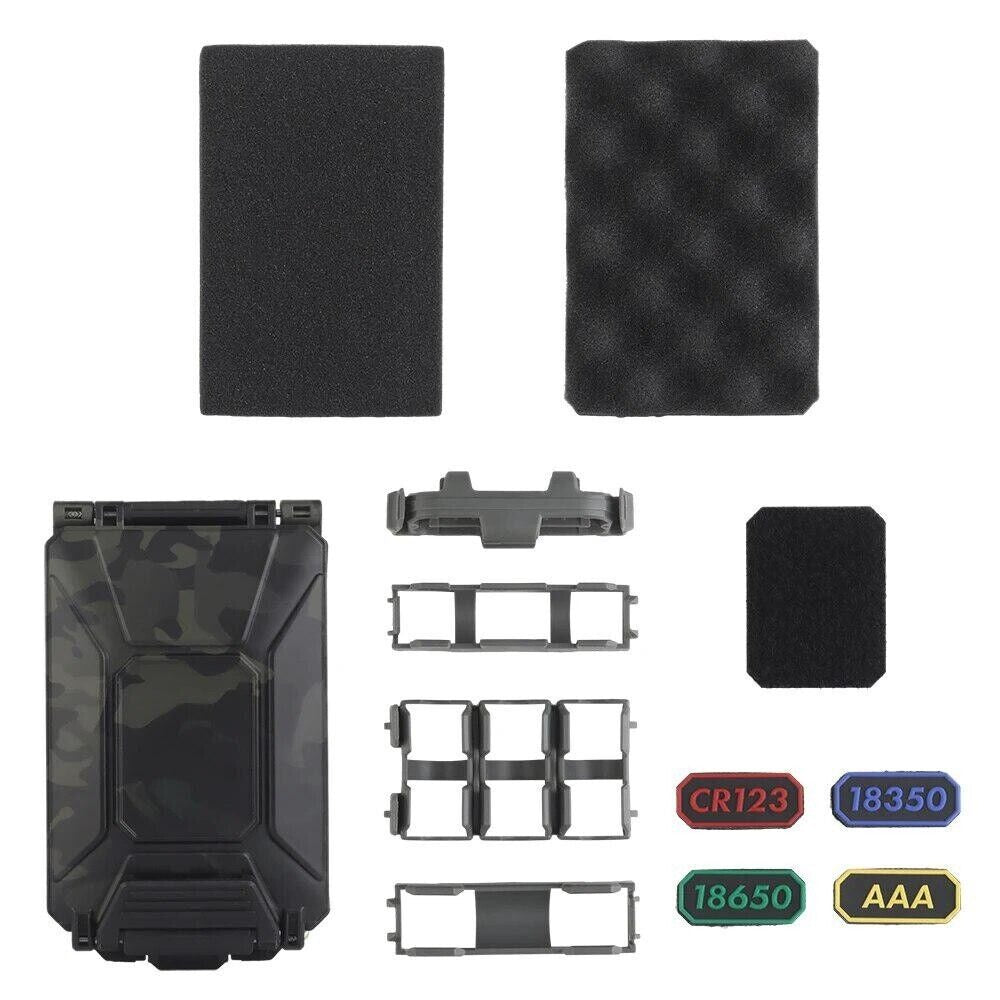SINAIRSOFT Modular Battery Container For CR2032 18650 CR123A Molle Vest Storage Box