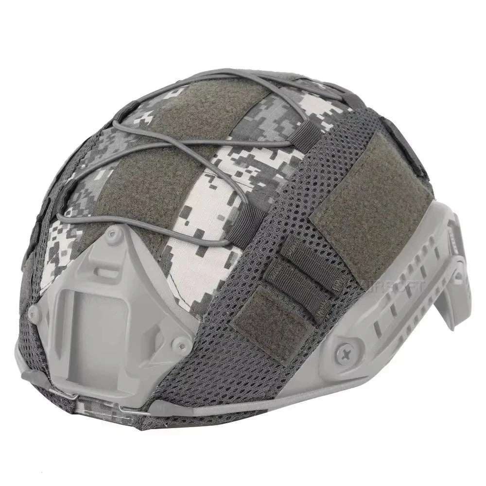 SINAIRSOFT Tactical Helmet Cover W/ mesh for Airsoft Hunting Fast Helmet Headwear