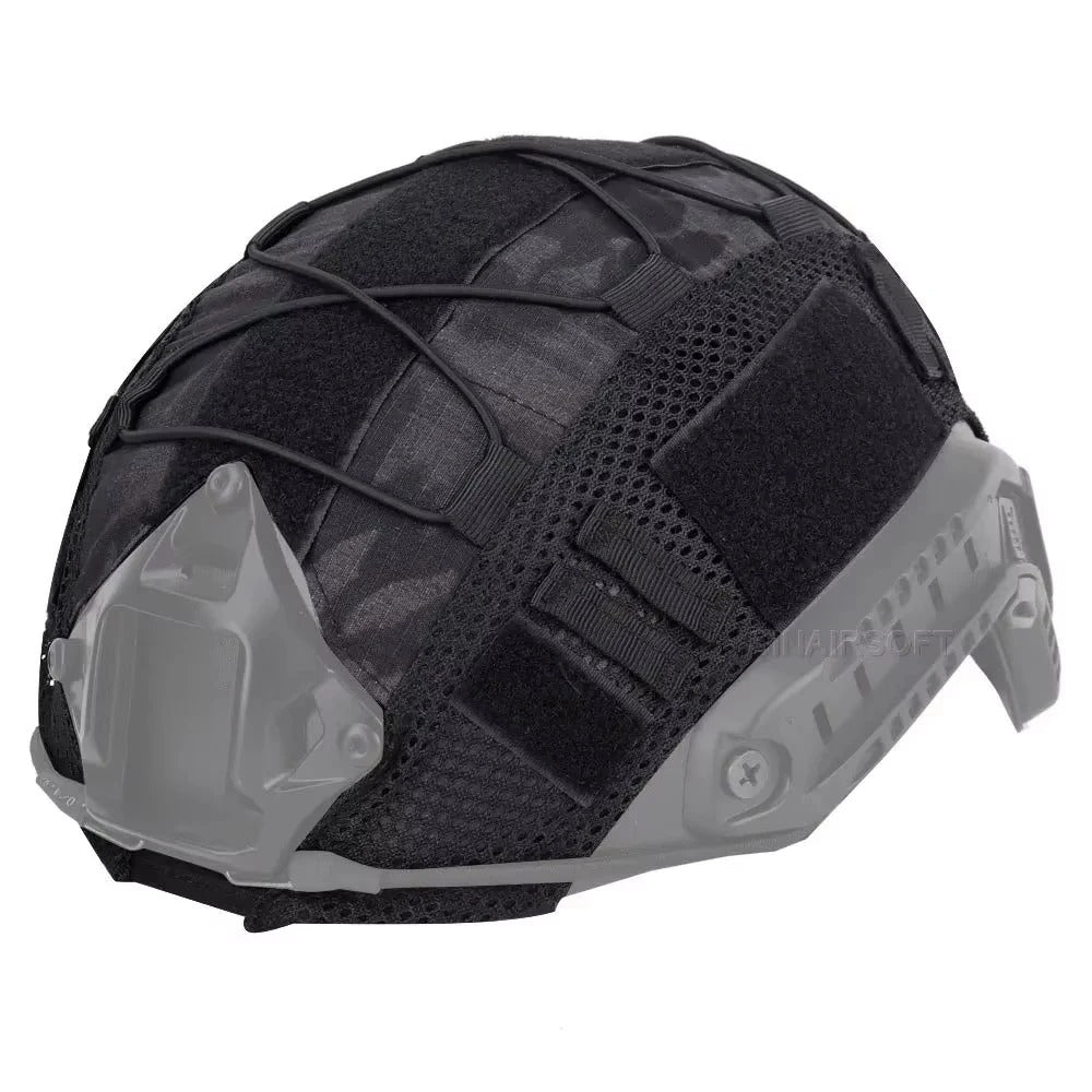 SINAIRSOFT Tactical Helmet Cover W/ mesh for Airsoft Hunting Fast Helmet Headwear