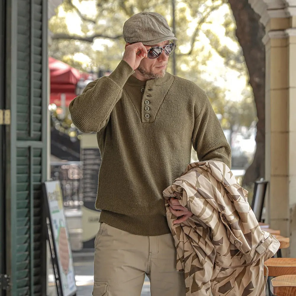 EMERSONGEAR Wool Blend High-neck Sweatshirt