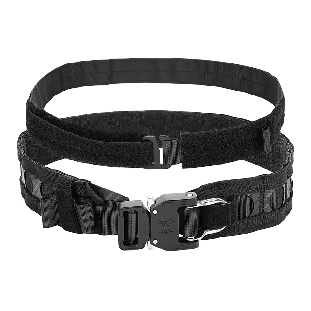SINAIRSOFT Tactical Bison Belt MOLLE Quick Release D-Ring Buckle Belt Waistband Lightweight