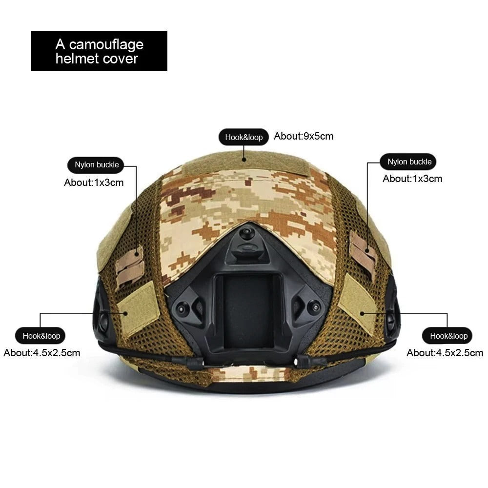 SINAIRSOFT Tactical Airsoft Helmet Cover With Breathable mesh