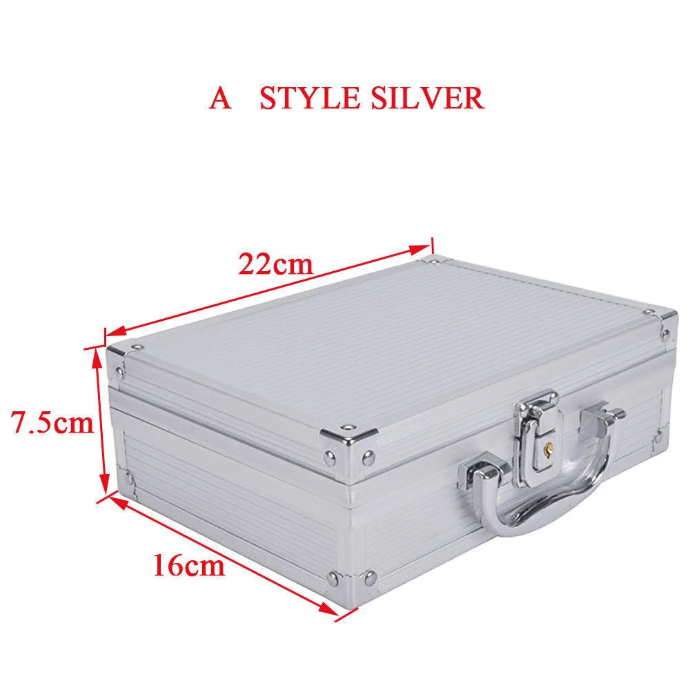 SINAIRSOFT Aluminum Alloy Tactical Pistol Gun Case Padded Foam Carry Hand Tools Box