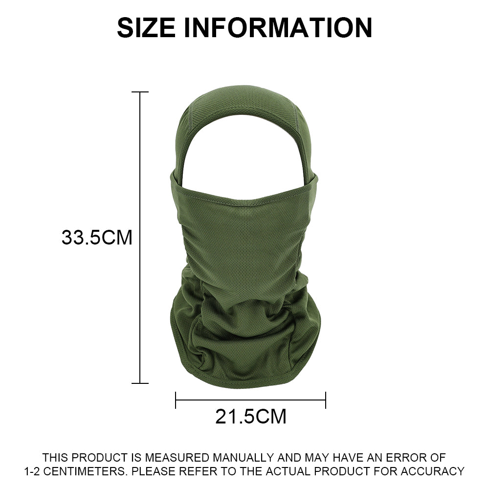 SINAIRSOFT Full Face Quick-dry Tactical Balaclava Breathe Dustproof Hood Hat