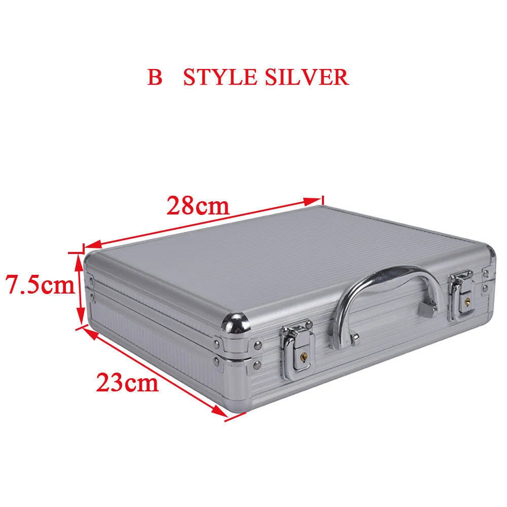 SINAIRSOFT Aluminum Alloy Tactical Pistol Gun Case Padded Foam Carry Hand Tools Box