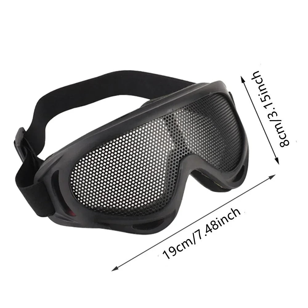 SINAIRSOFT Tactical Airsoft Hunting Metal Mesh Lens Goggle Eyewear