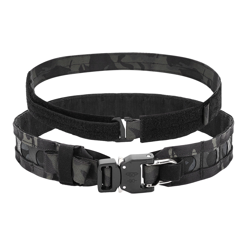 SINAIRSOFT Tactical Bison Belt MOLLE Quick Release D-Ring Buckle Belt Waistband Lightweight