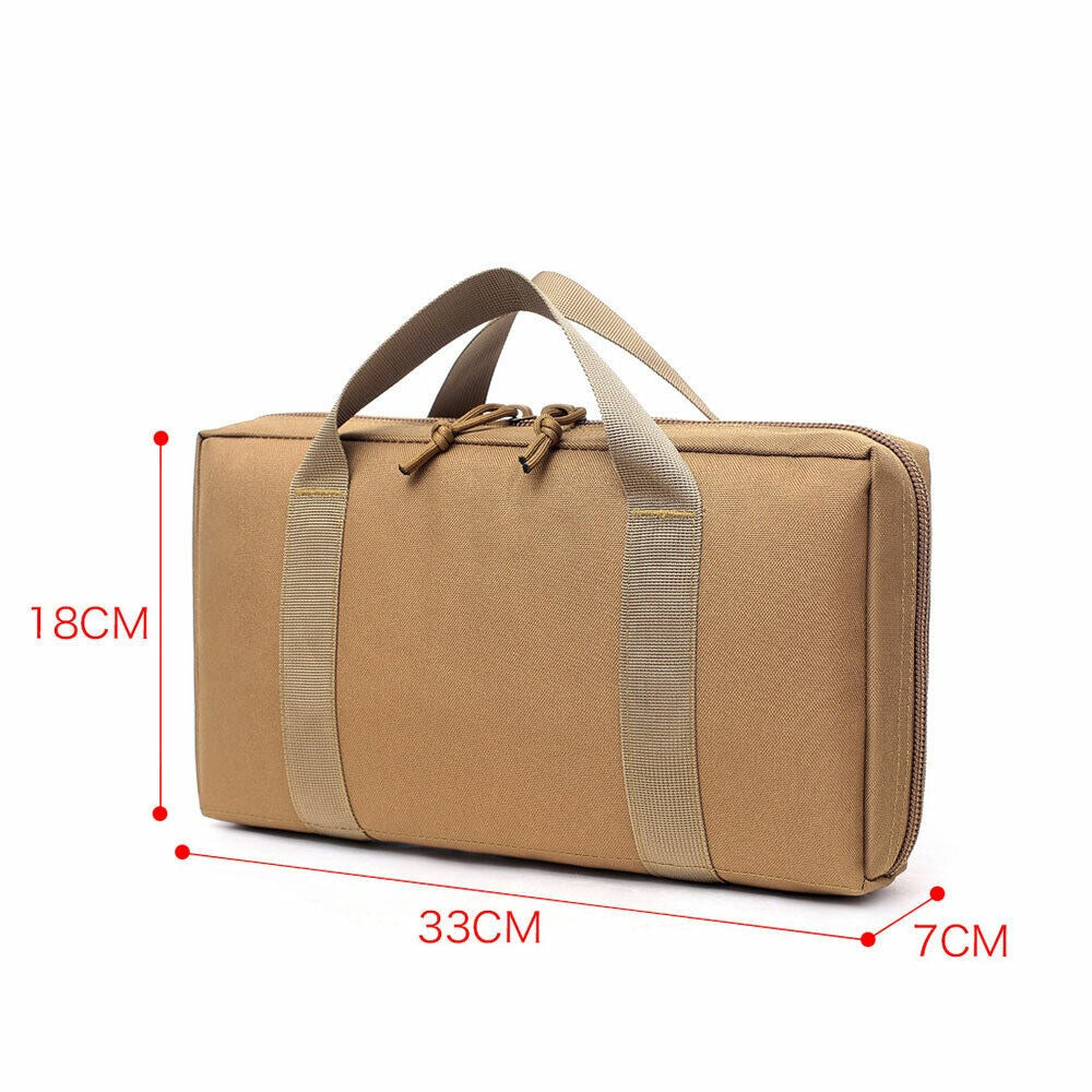 SINAIRSOFT Tactical Pistol Bag Gun Storage Case Handgun Carry Range Pouch