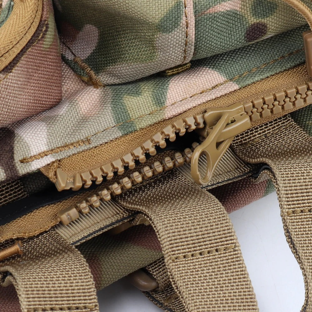 SINAIRSOFT Tactical Zip-on Panel Pouch Airsoft Plate Carrier Back Zip Pack Bag