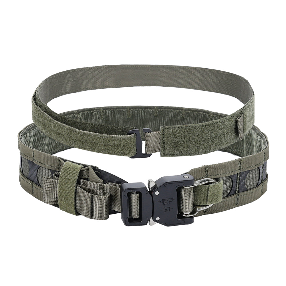 SINAIRSOFT Tactical Bison Belt MOLLE Quick Release D-Ring Buckle Belt Waistband Lightweight