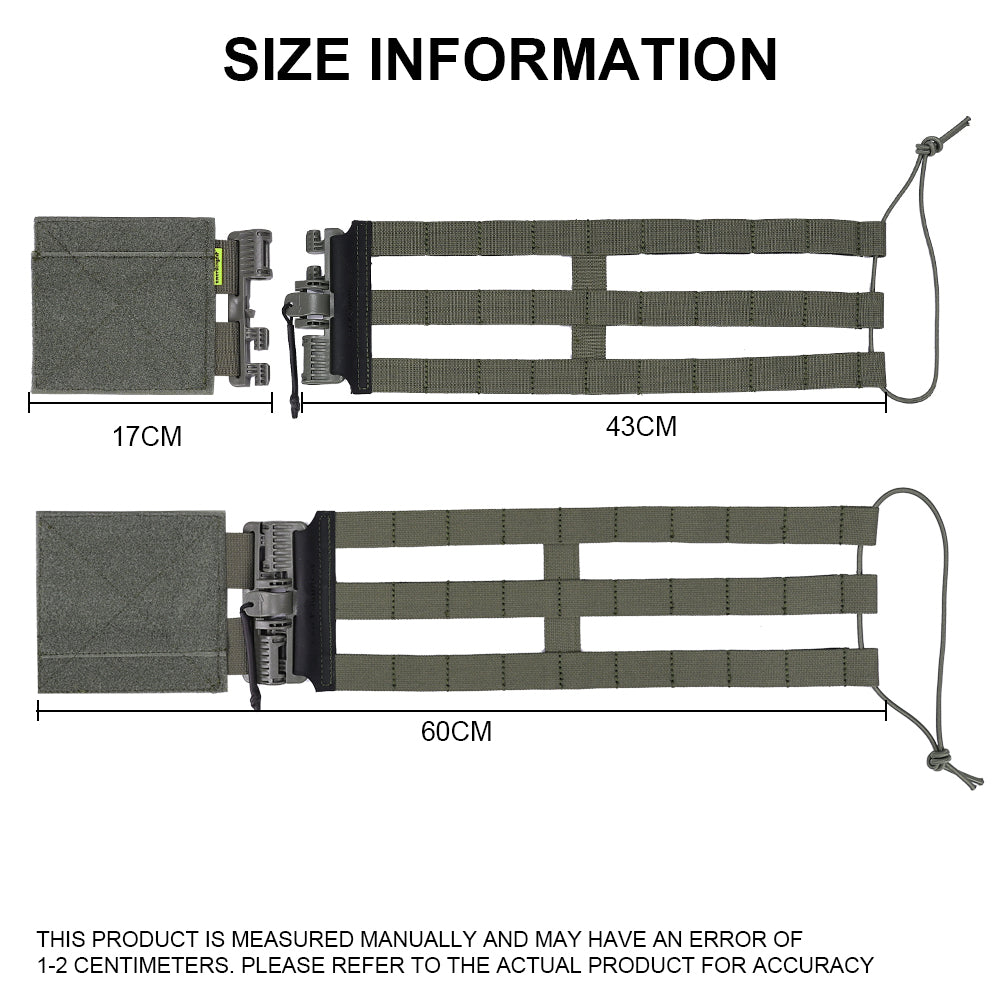 EMERSONGEAR Quick Release Buckle 3-Band Skeletal Cummerbund for JPC Tactical Vest