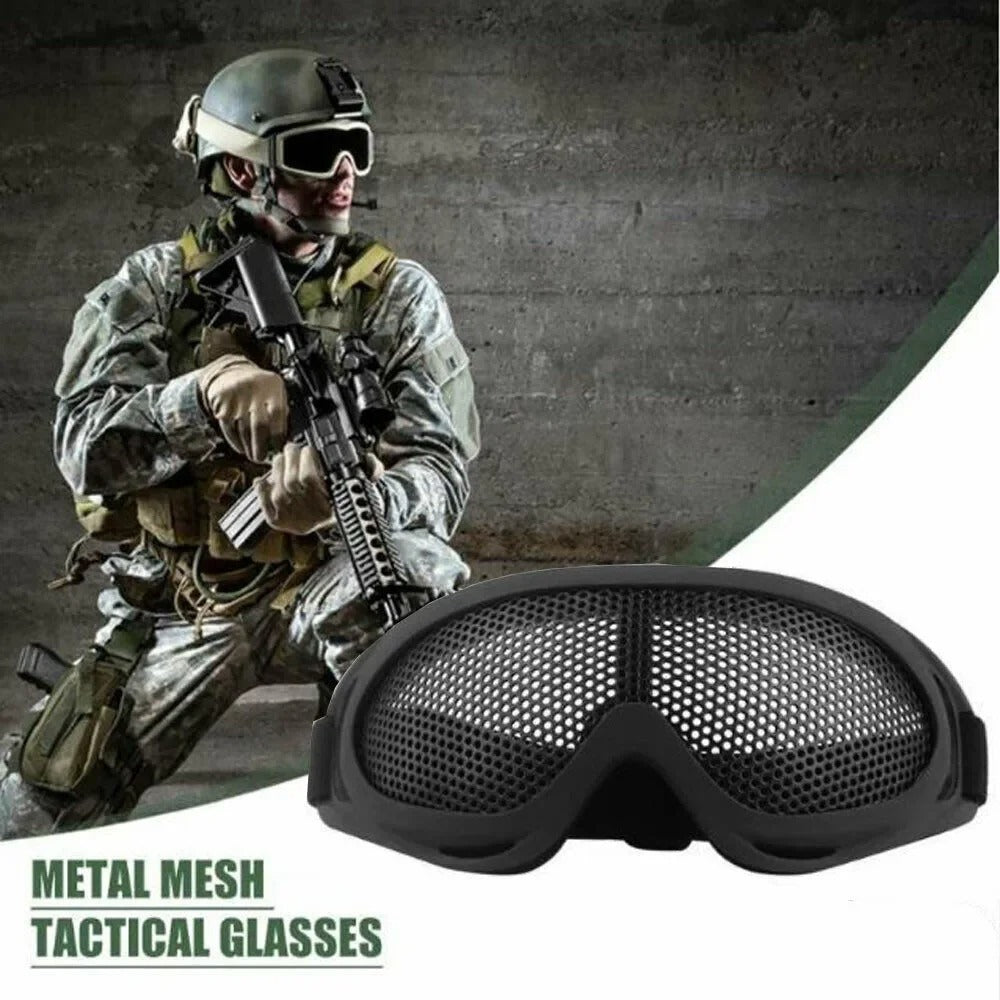 SINAIRSOFT Tactical Airsoft Hunting Metal Mesh Lens Goggle Eyewear