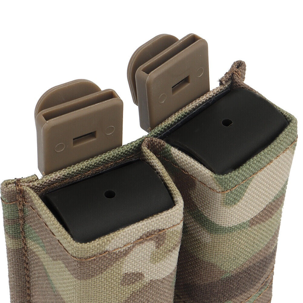 SINAIRSOFT Tactical FAST 9mm Double Mag Pouch Magazine Carrier Holder