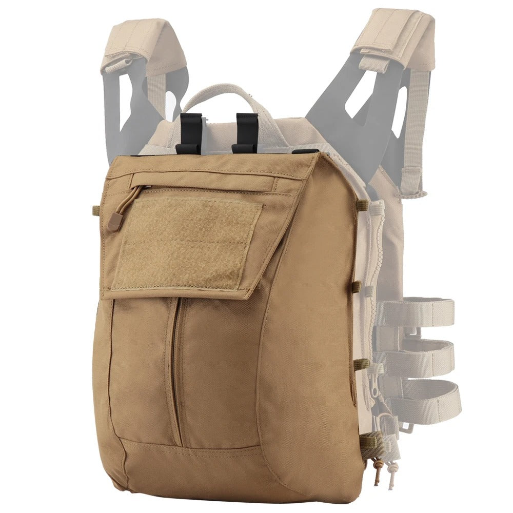 SINAIRSOFT Tactical Pack Zip-on Panel Plate Backpack Carrier Back Bag