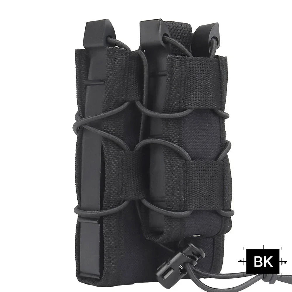 SINAIRSOFT Tactical Molle Double Magazine Pouch 9mm/5.56mm Belt