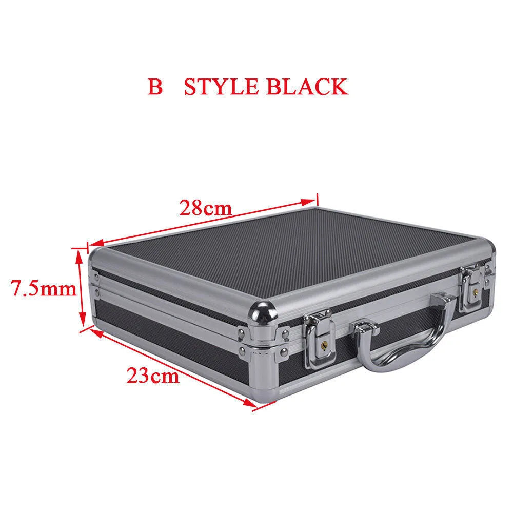 SINAIRSOFT Aluminum Alloy Tactical Pistol Gun Case Padded Foam Carry Hand Tools Box
