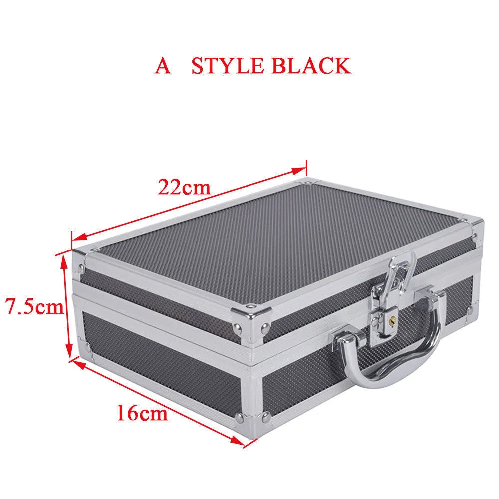 SINAIRSOFT Aluminum Alloy Tactical Pistol Gun Case Padded Foam Carry Hand Tools Box