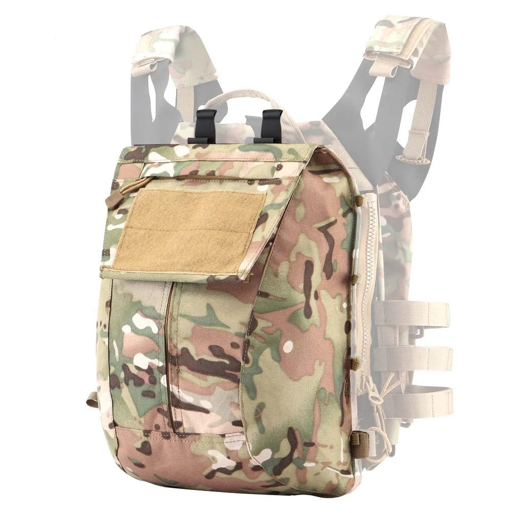 SINAIRSOFT Tactical Pack Zip-on Panel Plate Backpack Carrier Back Bag