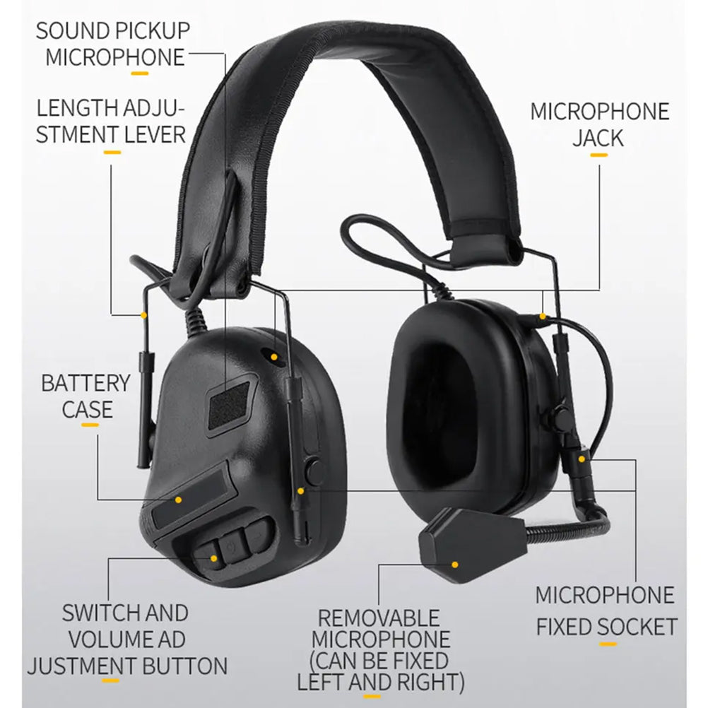 SINAIRSOFT New Tactical Headset Pickup Noise Cancelling Headphones Communication Earphone