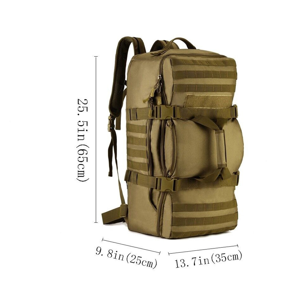SINAIRSOFT 60L Outdoor Tactical Backpack Hiking Camping Bag MOLLE Luggage
