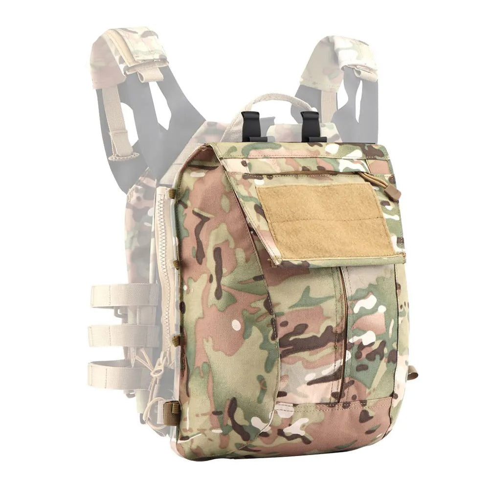 SINAIRSOFT Tactical Pack Zip-on Panel Plate Backpack Carrier Back Bag