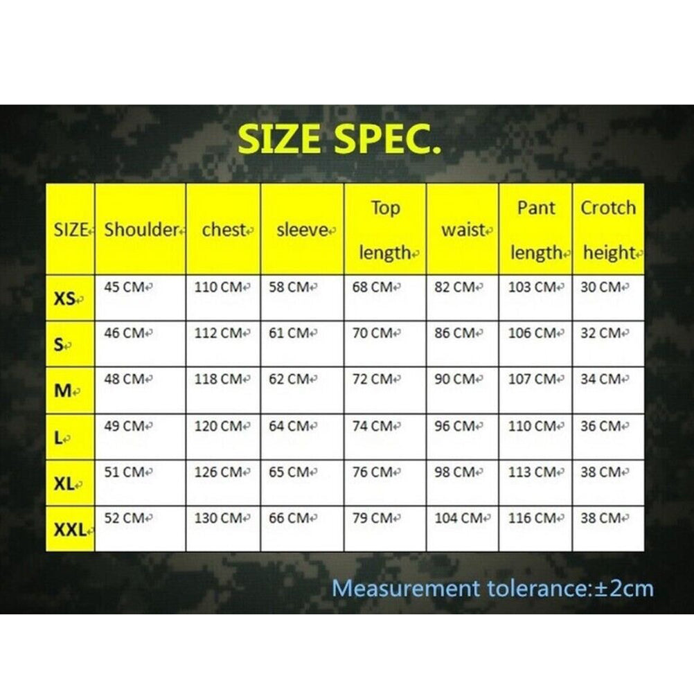SINAIRSOFT Men'S Tactical BDU Combat Uniform Hunting Clothes Suit Shirt&Pant
