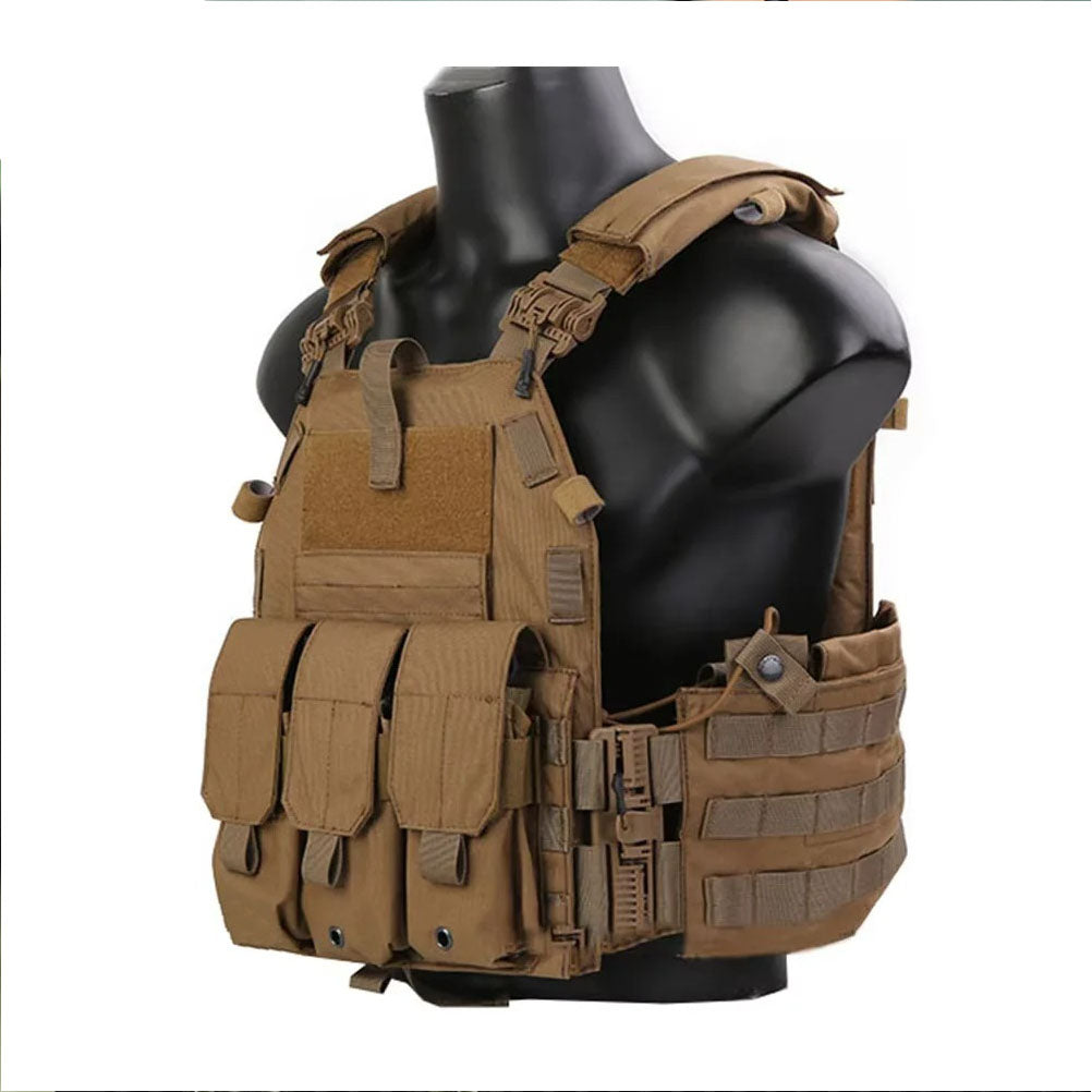 EMERSONGEAR Tactical 6094K Vest Quick Release MOLLE w/ Magazine Pouch