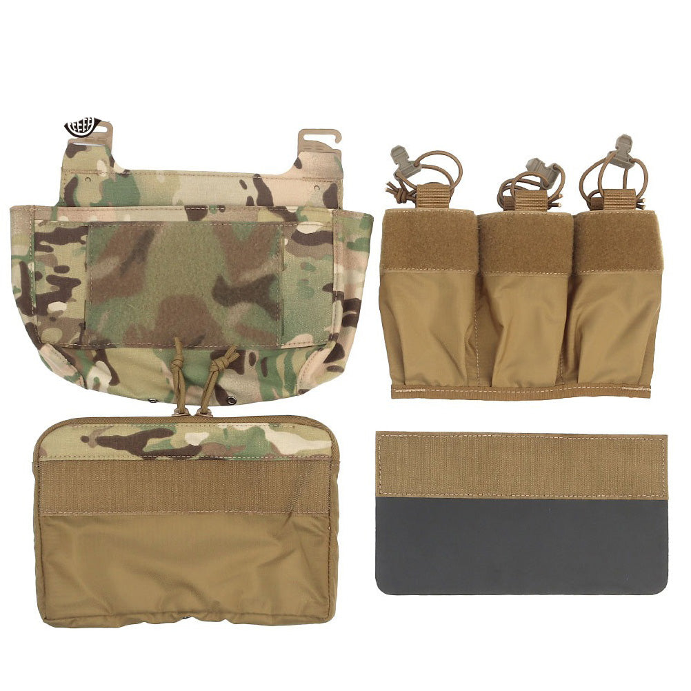 SINAIRSOFT Tactical G-hook DOPE Front Flap Pouch Triple Mag Pack MOLLE Panel Chest Rig Bag
