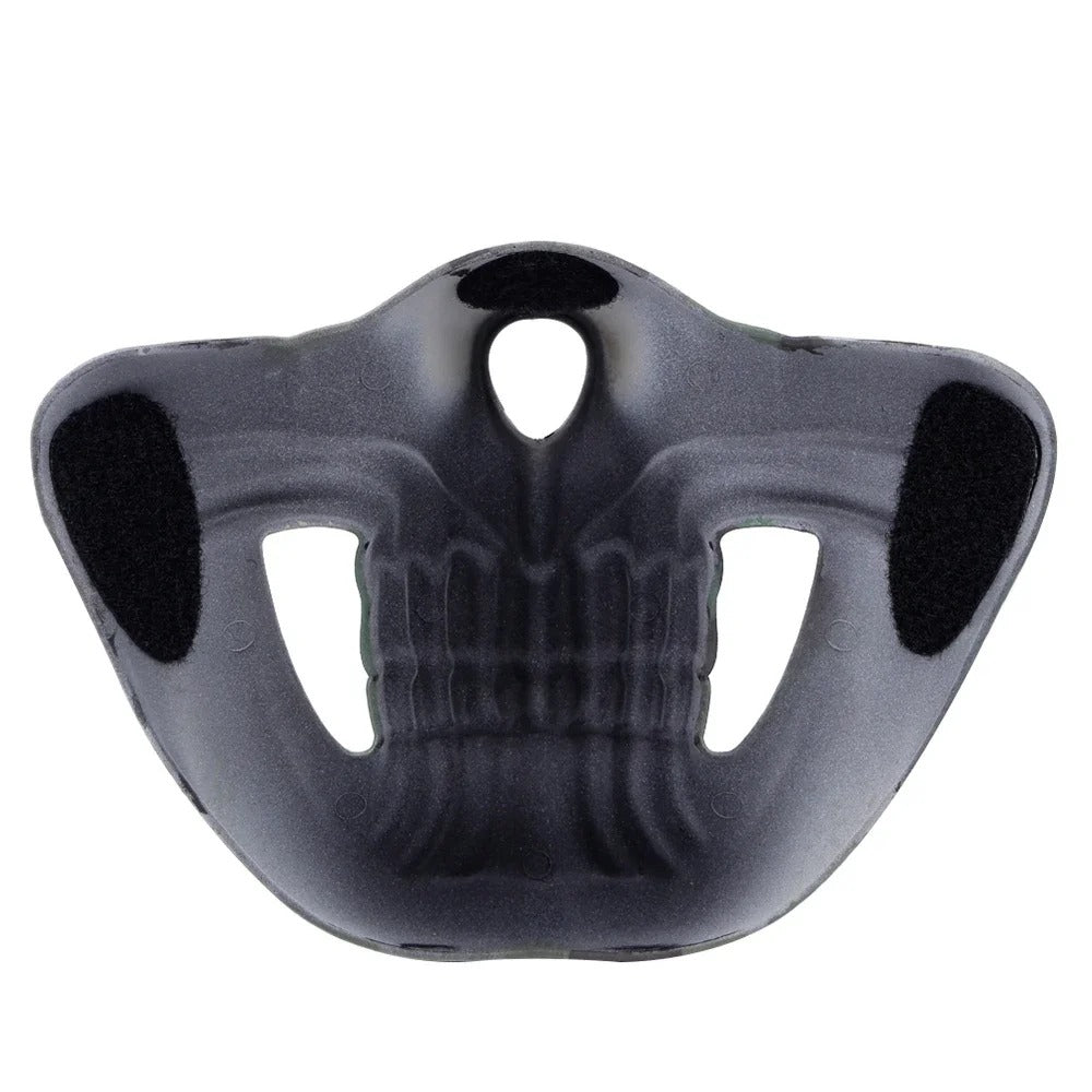SINAIRSOFT Tactical Skull Half Face Mask Cosplay Samurai Kabuki Airsoft Protect Cover