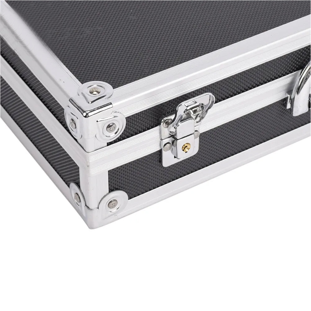 SINAIRSOFT Aluminum Alloy Tactical Pistol Gun Case Padded Foam Carry Hand Tools Box