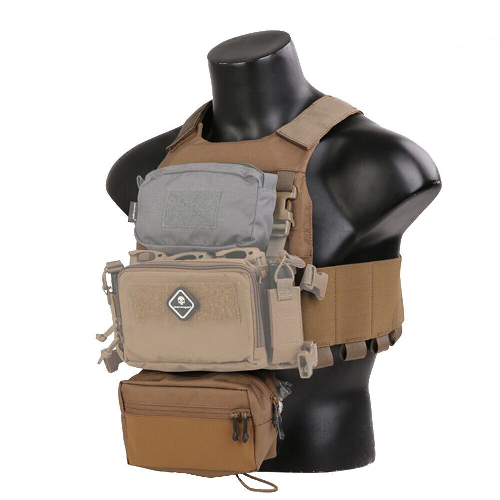 EMERSONGEAR Tactical FCS Slicker Plate Carrier Sack Pouch Micro Fight Chassis Vest