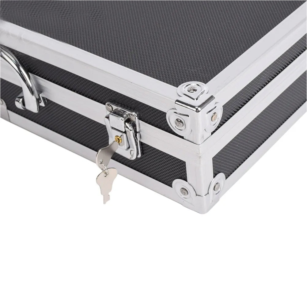 SINAIRSOFT Aluminum Alloy Tactical Pistol Gun Case Padded Foam Carry Hand Tools Box
