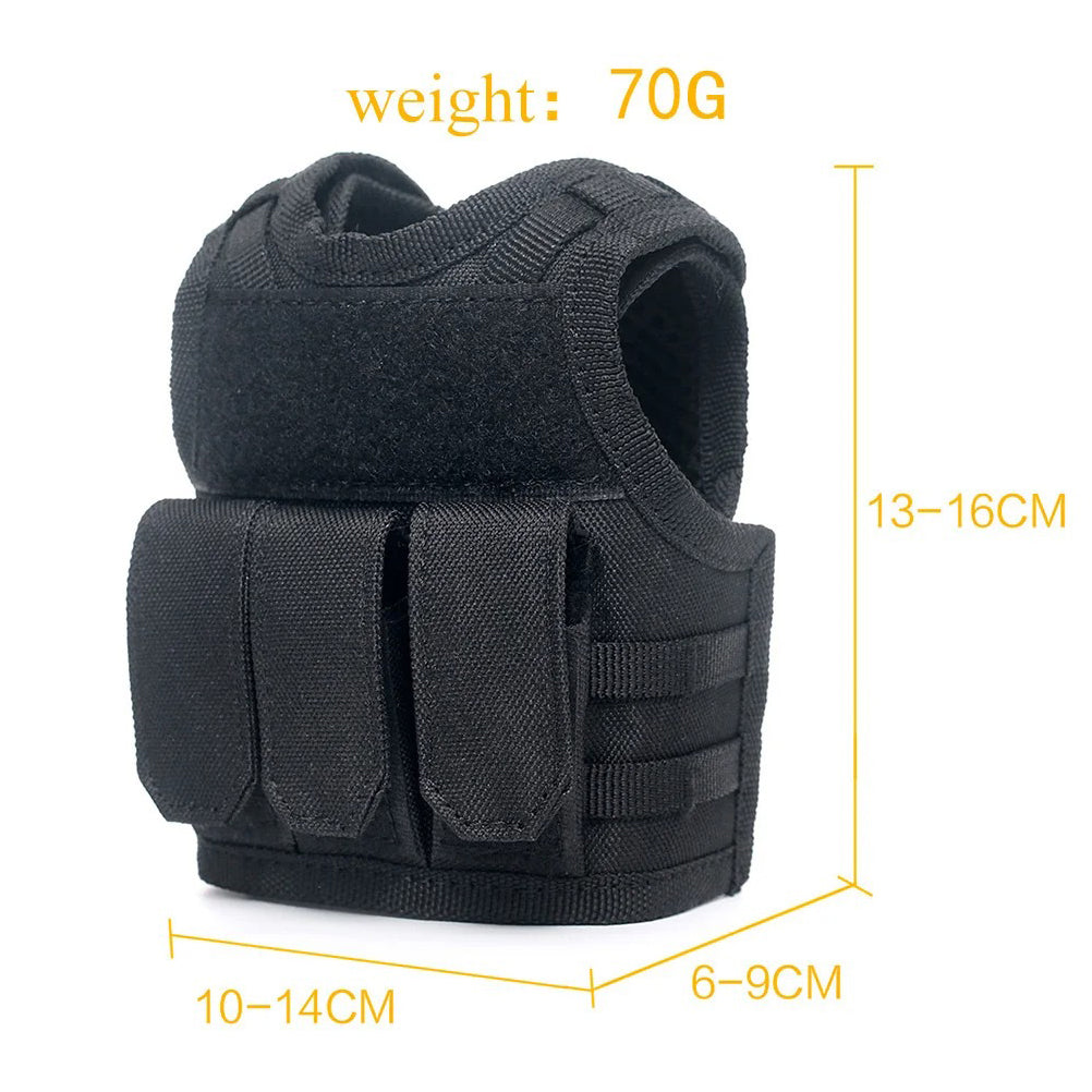 SINAIRSOFT Tactical Beer Bottle Vest Sports Mini Miniature Molle Vest