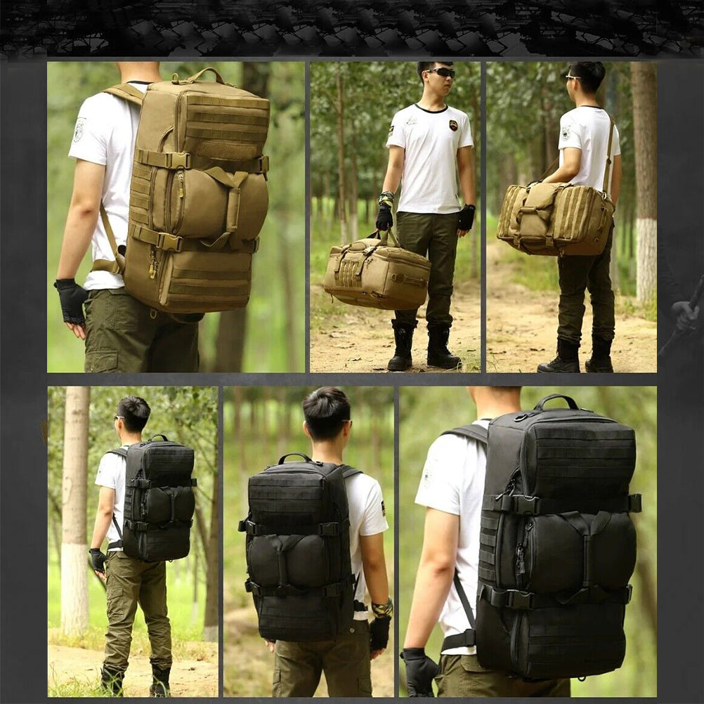 SINAIRSOFT 60L Outdoor Tactical Backpack Hiking Camping Bag MOLLE Luggage