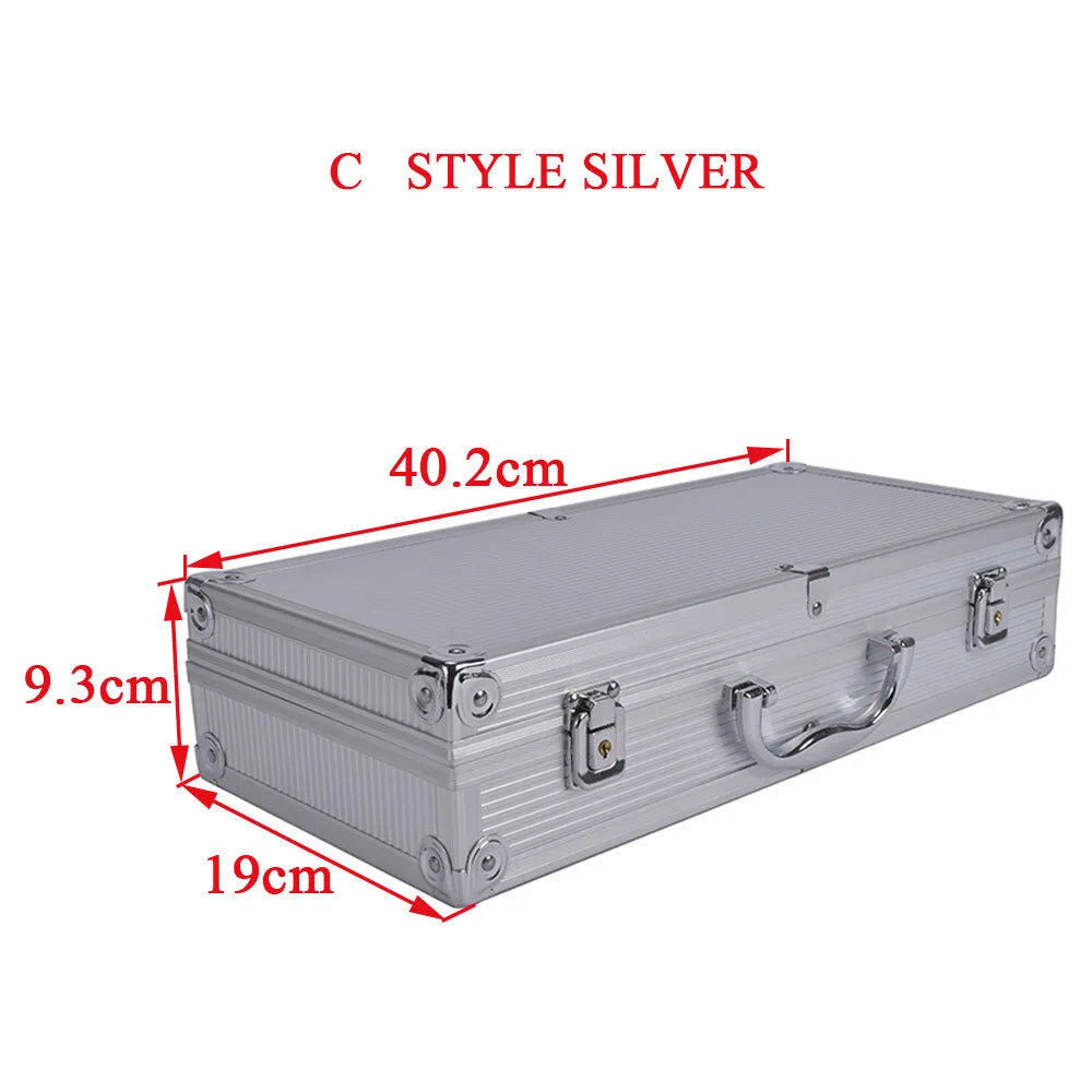 SINAIRSOFT Aluminum Alloy Tactical Pistol Gun Case Padded Foam Carry Hand Tools Box