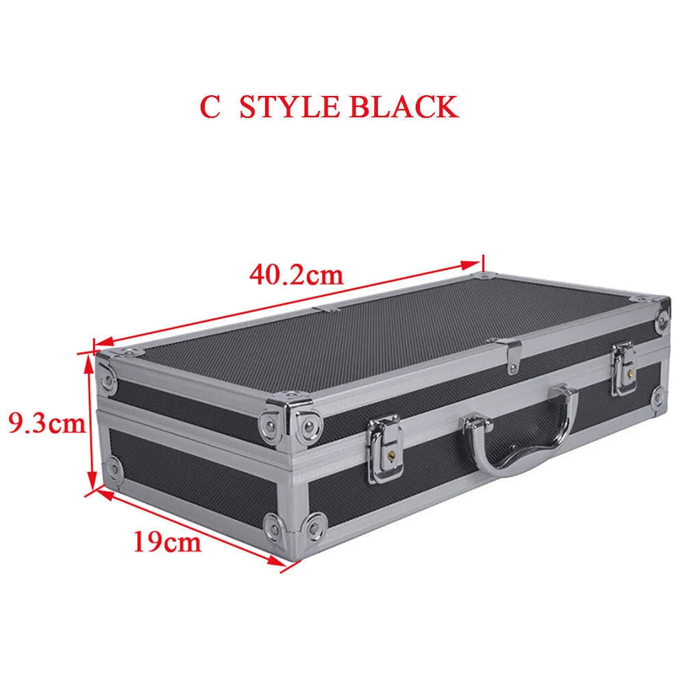 SINAIRSOFT Aluminum Alloy Tactical Pistol Gun Case Padded Foam Carry Hand Tools Box