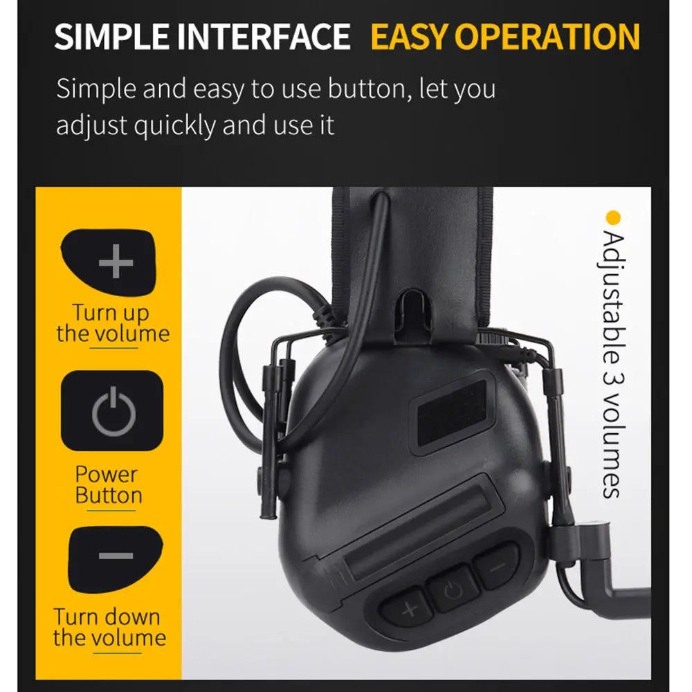 SINAIRSOFT New Tactical Headset Pickup Noise Cancelling Headphones Communication Earphone