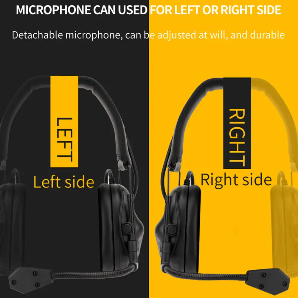 SINAIRSOFT New Tactical Headset Pickup Noise Cancelling Headphones Communication Earphone
