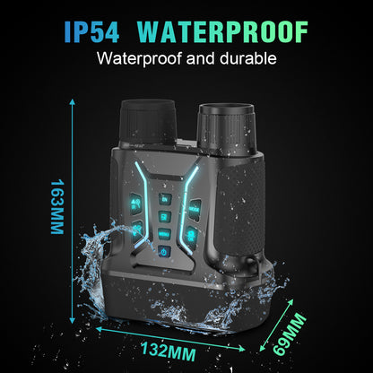 SINAIRSOFT 4K Night Vision Binoculars 4.5 Inch Screen 8X Digital Zoom Tactical Rechargeable