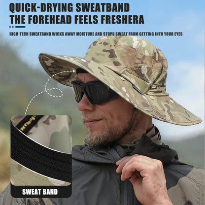 EMERSONGEAR BlueLabel Frillnecks Hat Detachable Face Mask Back Panel Cap