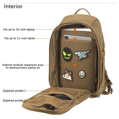 SINAIRSOFT Multifunctional Tactical Daypack Camping Hiking Travel Backpack
