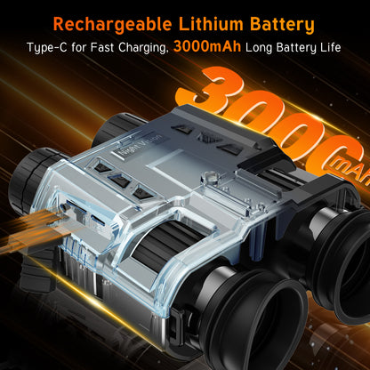 SINAIRSOFT Night-Vision Goggles Telescope Helmet Binoculars 3M 1080P Sensor Video/Audio