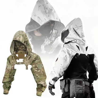 SINAIRSOFT Tactical Breathable Functional Hooded Sleeve Coat