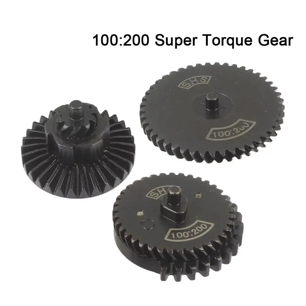 SINAIRSOFT CNC Steel Cut Torque High Speed Original Gear Set for Ver.2/3 AEG EBB Gearbox
