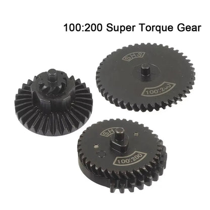 SINAIRSOFT CNC Steel Cut Torque High Speed Original Gear Set for Ver.2/3 AEG EBB Gearbox