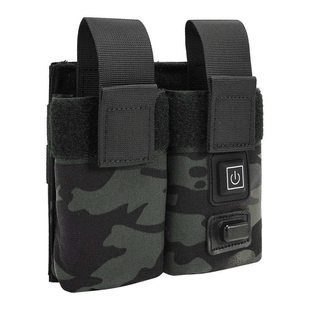 SINAIRSOFT Molle Tactical M4 Double Magazine Pouch Warmer Function Holster