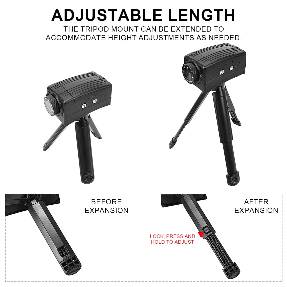 SINAIRSOFT Tactical Helmet Recorder II - 4K 30FPS Action Camera with Night Vision & MOLLE Mount for Airsoft, Hunting, Law Enforcement